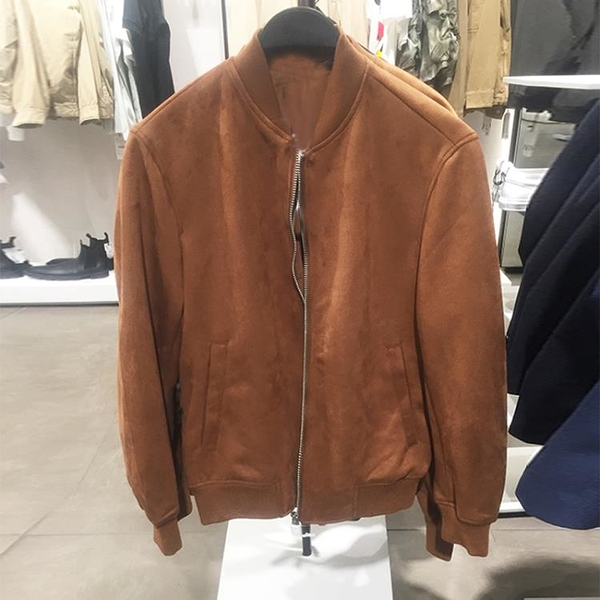 zara mjarat男裝2022秋裝新款休閒麂皮絨上衣夾克外套3046404732