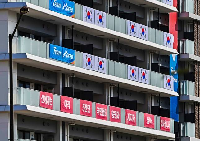 韓國奧運代表團選手村掛仿抗日名將李舜臣名言橫幅日本網友氣炸 新頭殼 Line Today