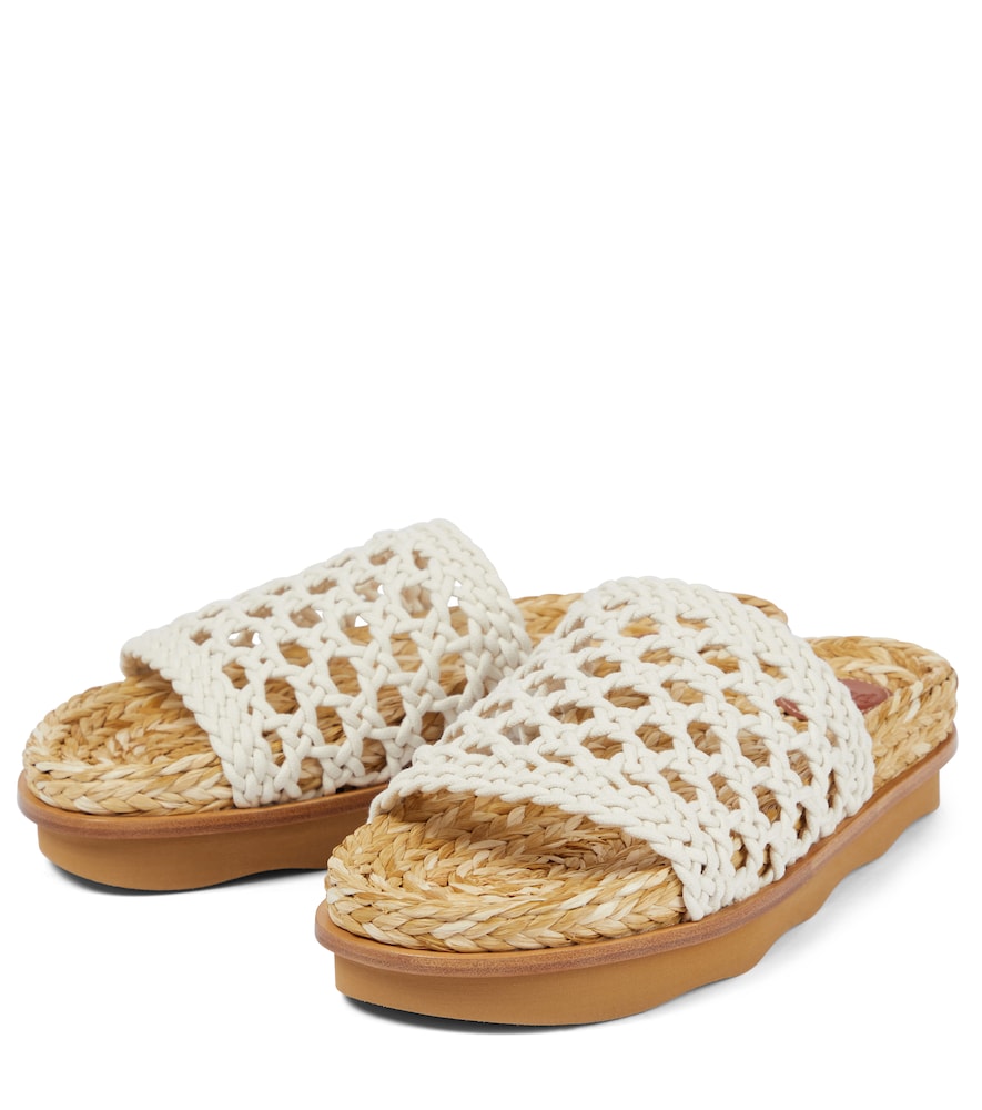 Chloé Wavy crochet slides