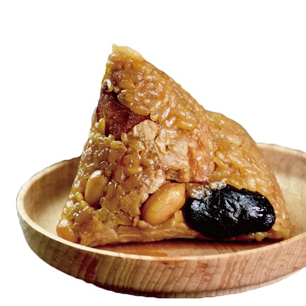 紅蔥酥與香Q圓糯米進行拌炒將滷汁與精選之金鉤蝦拌勻後包入五花肉、香菇、蛋黃、花生適當餡料諄循古早做法，香味四溢★【下單7個工作天內出貨】★商品規格品名:《執覺》家鄉味肉粽(2顆/袋)重量:180g±1