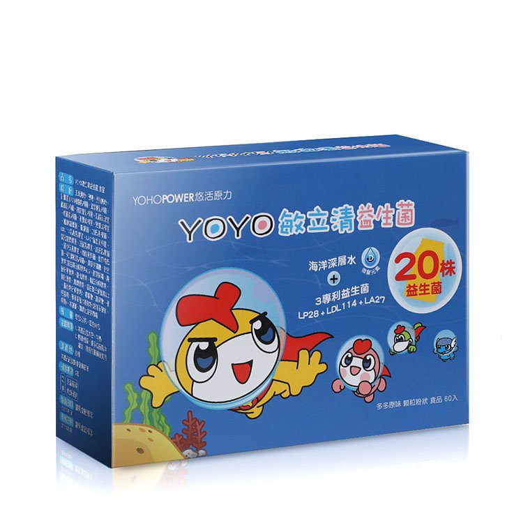 貨源：原廠公司貨商品名稱 悠活原力 YOYO敏立清益生菌-多多原味30包規格：30包產地(國家)：台灣劑型：顆粒粉狀成分：玉米澱粉、砂糖、脫脂奶粉、乳酸菌(LP28植物乳桿菌、鼠李糖乳桿菌、發酵乳桿菌