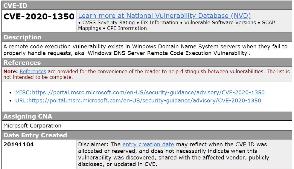 風險存在長達 17 年，Windows DNS 爆出重大漏洞