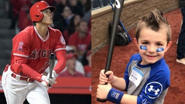 大谷翔平超暖男！面對敵對小球迷要球棒他這樣做！