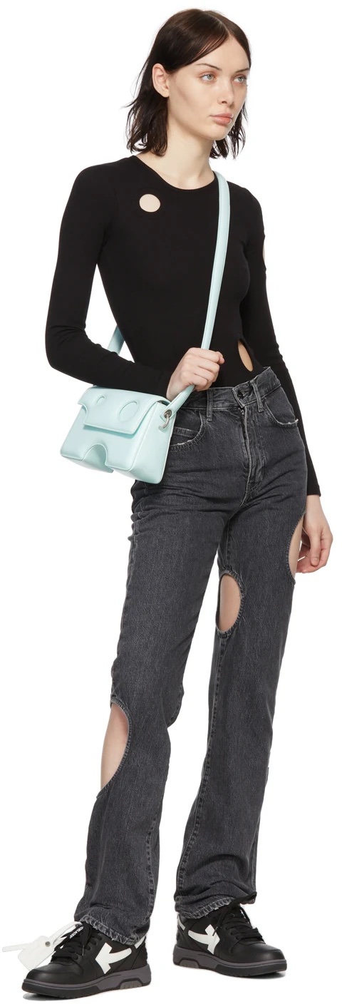 OFF-WHITE 藍色 Burrow-22 單肩包