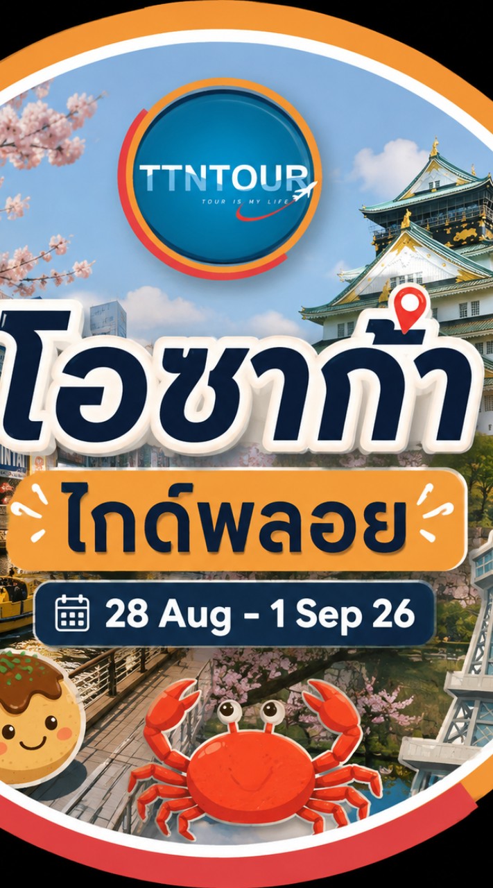 โอซาก้ากับไกด์พลอย TTN 28/8-1/9/26