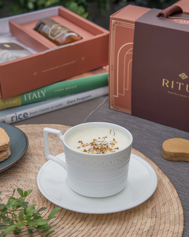 【快速出貨】桂花香料奶茶香料包3入禮盒 金萱烏龍 含荔枝蜜1罐