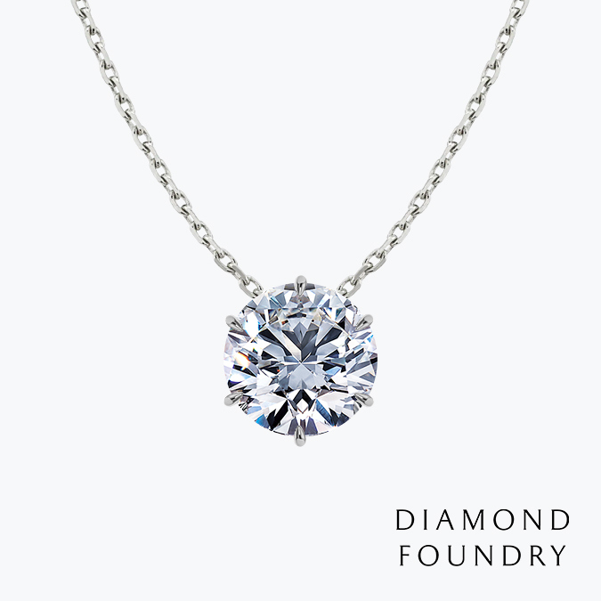 極簡六爪圓鑽項鍊