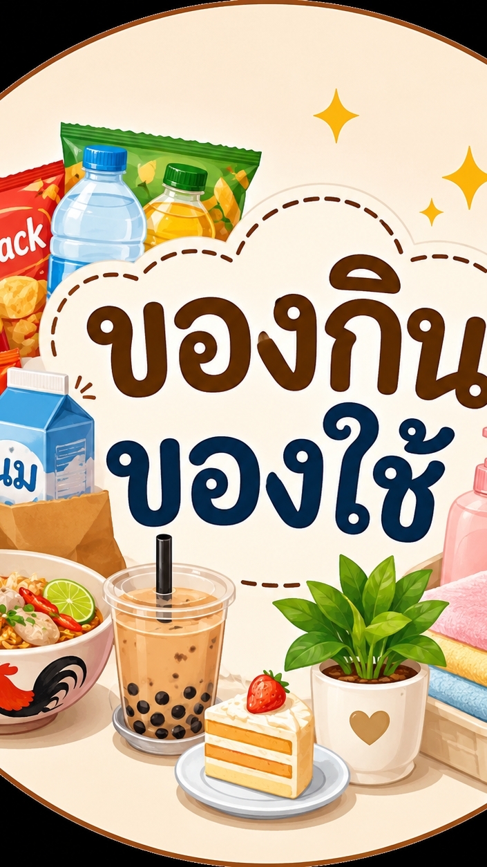 ของกิน ของใช้  ชินชิน