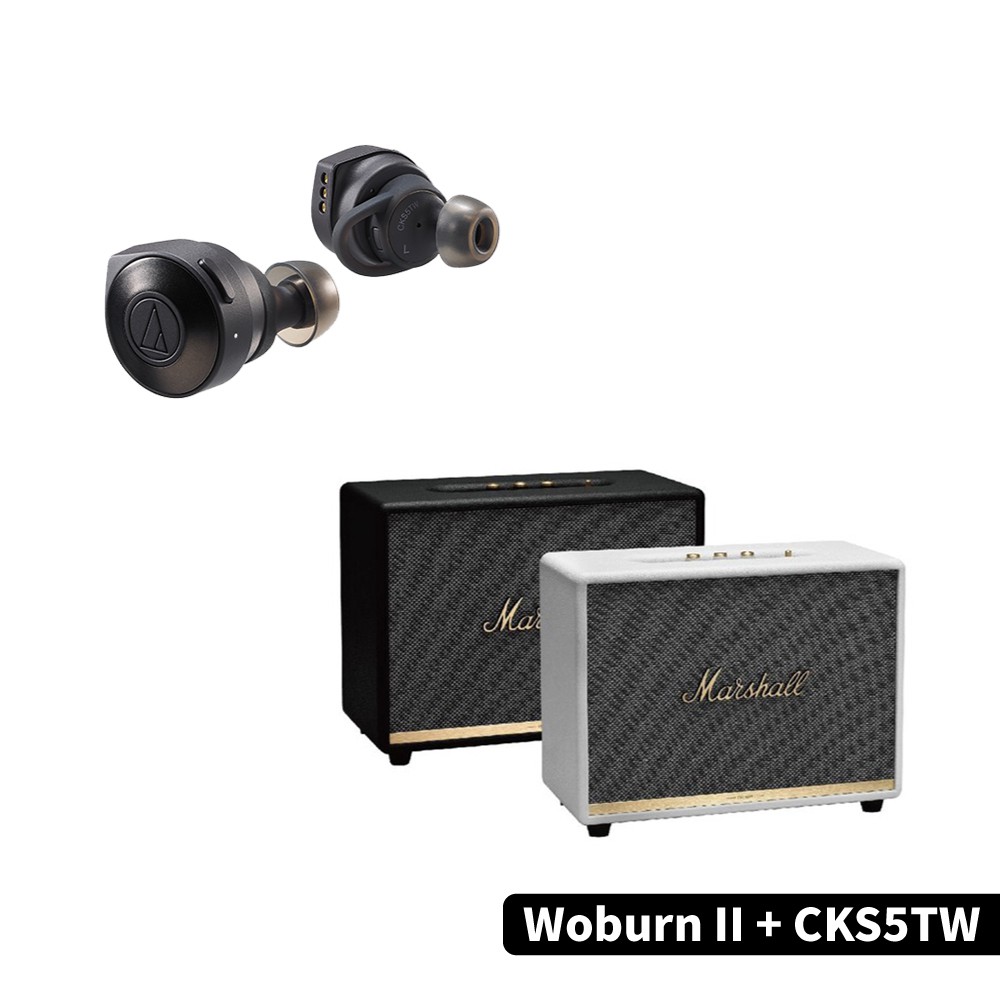 型號：Marshall Woburn II Bluetooth & ATH-CKS5TW貨源：公司貨配件：Marshall Woburn II Bluetooth & ATH-CKS5TW保固期：一年