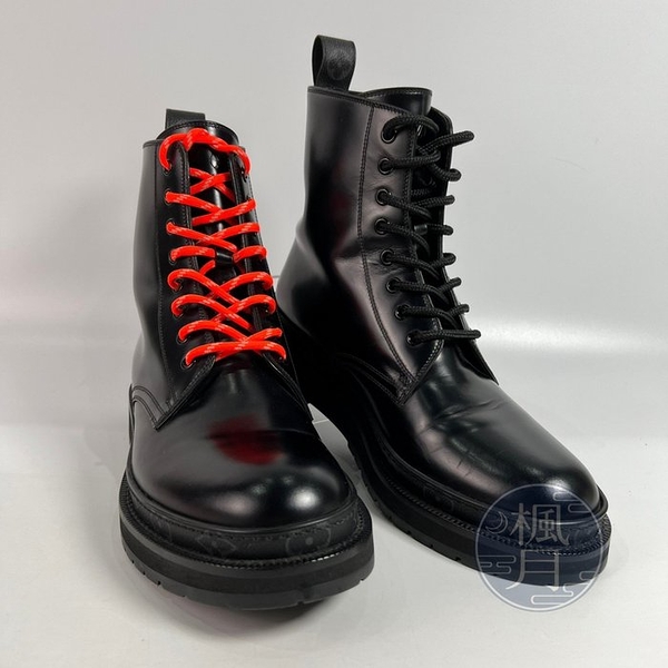 BRAND楓月 LOUIS VUITTON 路易威登 黑橘 鞋帶 靴子 短靴 女鞋 軍靴 增高 #7