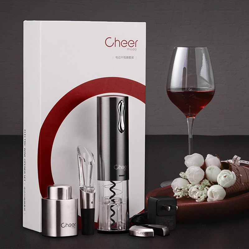 【免運-限時9折】cheer紅酒開瓶器啟瓶器套裝不鏽鋼