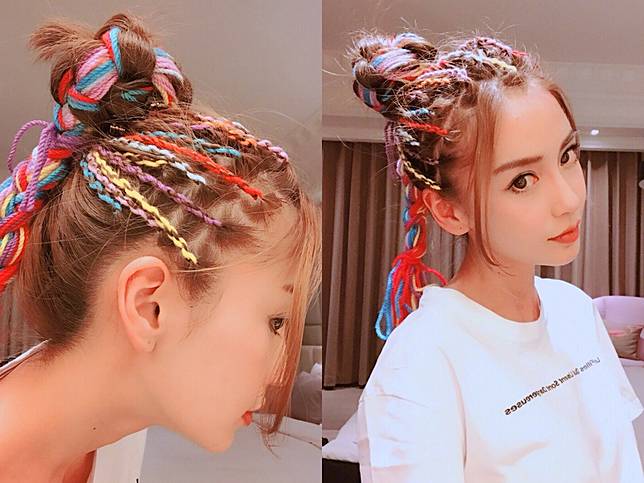 新look大玩髒辮效果angelababy 給自己點顏色看看 星島日報 Line Today