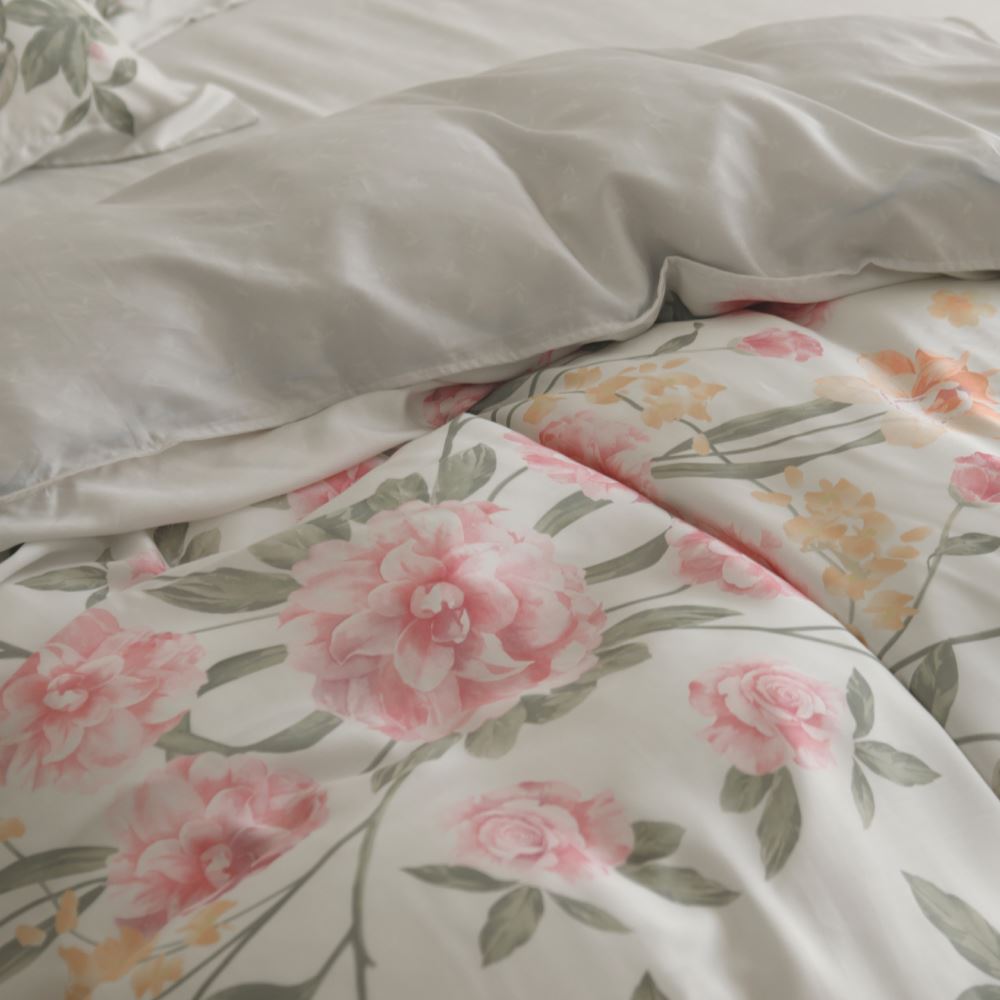 床包被套組(薄被套)-雙人 / 100% tencel天絲™萊賽爾纖維 /梨花