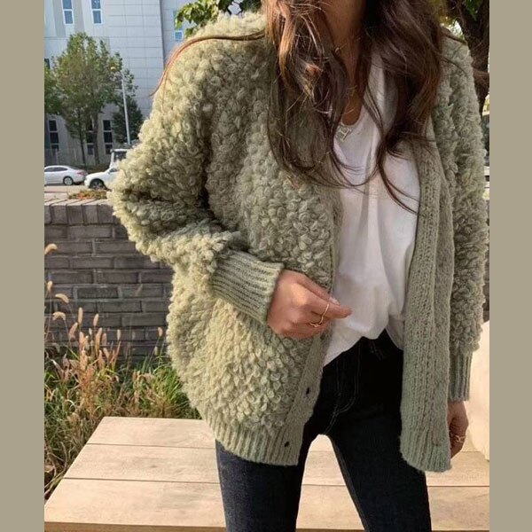 ANNAS 正韓 QQ毛 外套 爆毛 泰迪熊毛毛 大衣 可愛 寬鬆 長版 韓國