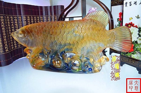 古法琉璃開光擺件吉祥家居平安