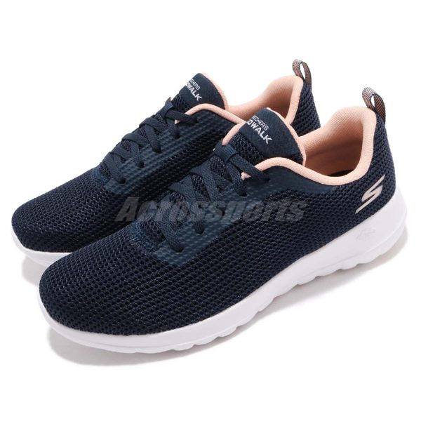 Skechers 慢跑鞋 Go Walk Joy Upturn 藍 粉紅 白 輕量緩震 休閒鞋 女鞋 運動鞋【PUMP306】 15641NVPK