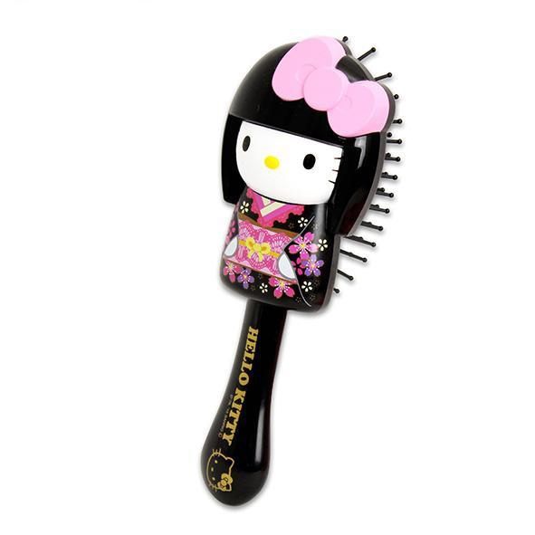 Hello Kitty 造型髮梳-和服 (黑)