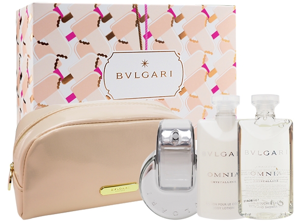BVLGARI 寶格麗~晶澈春日香氛禮盒(淡香水65ml+身體乳75ml+沐浴膠75ml+收納包)【D400766】