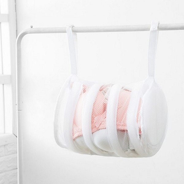 懶人洗鞋晾曬神器一袋搞定 鞋子洗完後不易乾 放在地面怕弄髒 可以掛在曬衣桿上 網格設計 透風性強