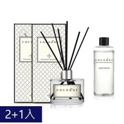 ◎透過專業調香師調製特殊香味與時尚的設計，打造更有情調的居家與室內空間|◎|◎品牌:Cocodor韓國類別:擴香規格/容量:擴香瓶200ml*2瓶、擴香補充瓶200ml*1瓶包裝:一般包裝貨源:公司貨