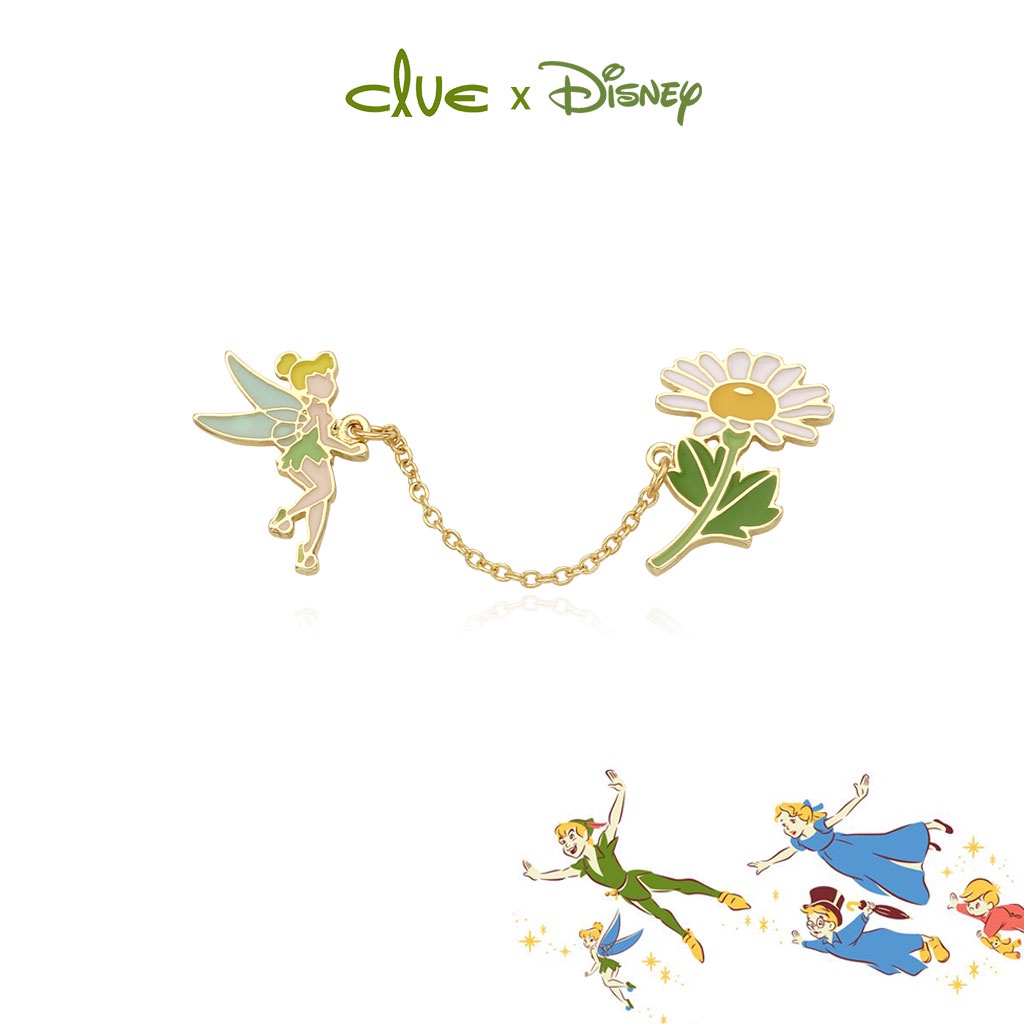 [Clue X Disney] 彼得潘小叮噹雛菊胸針 | CLAP20801PYX | 附禮物盒