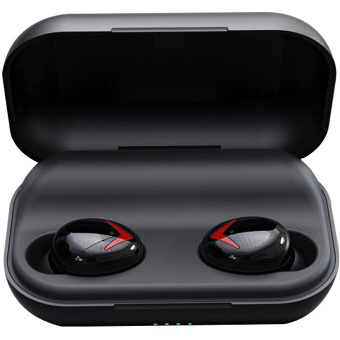 【產品特色】 拿出自動連接，放回充電倉自動關機，並且兩個耳機可以單獨使用，充電倉可以當移動電源給手機充電應急使用 複合振膜單元：低音澎湃，複合喇叭振膜，呈現更加清晰的中音和低音； 拿起自動開機鏈接：從