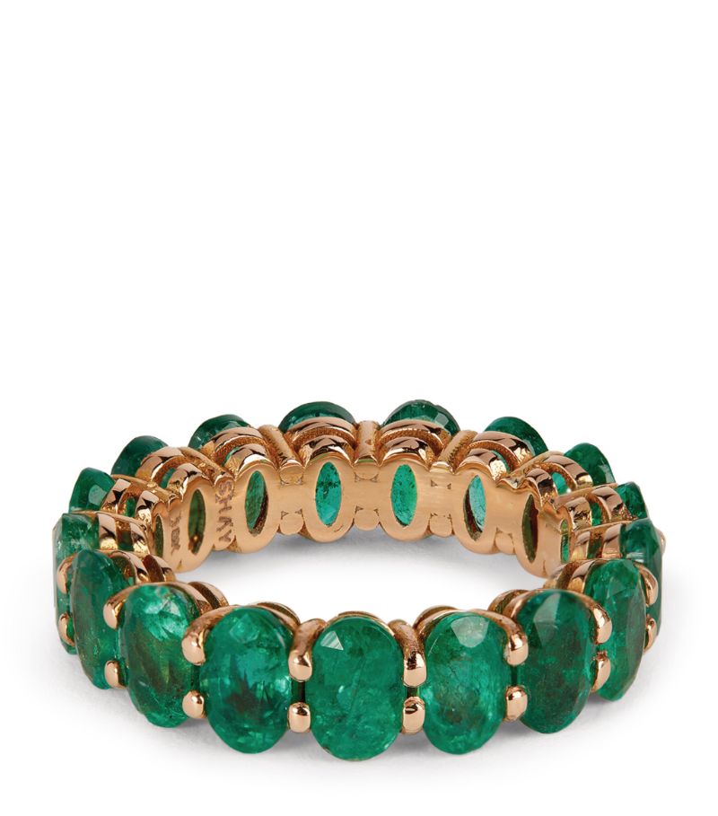 A symbol of everlasting sentiment, Shays eternity ring adopts a timeless band silhouette in 18-karat