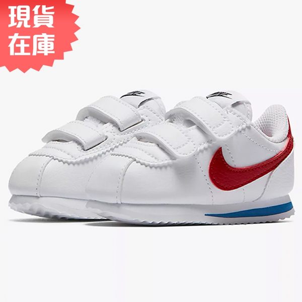 ★現貨在庫★ NIKE CORTEZ BASIC SL TD 童鞋 小童 休閒 阿甘 皮革 魔鬼氈 白藍紅 【運動世界】 904769-103