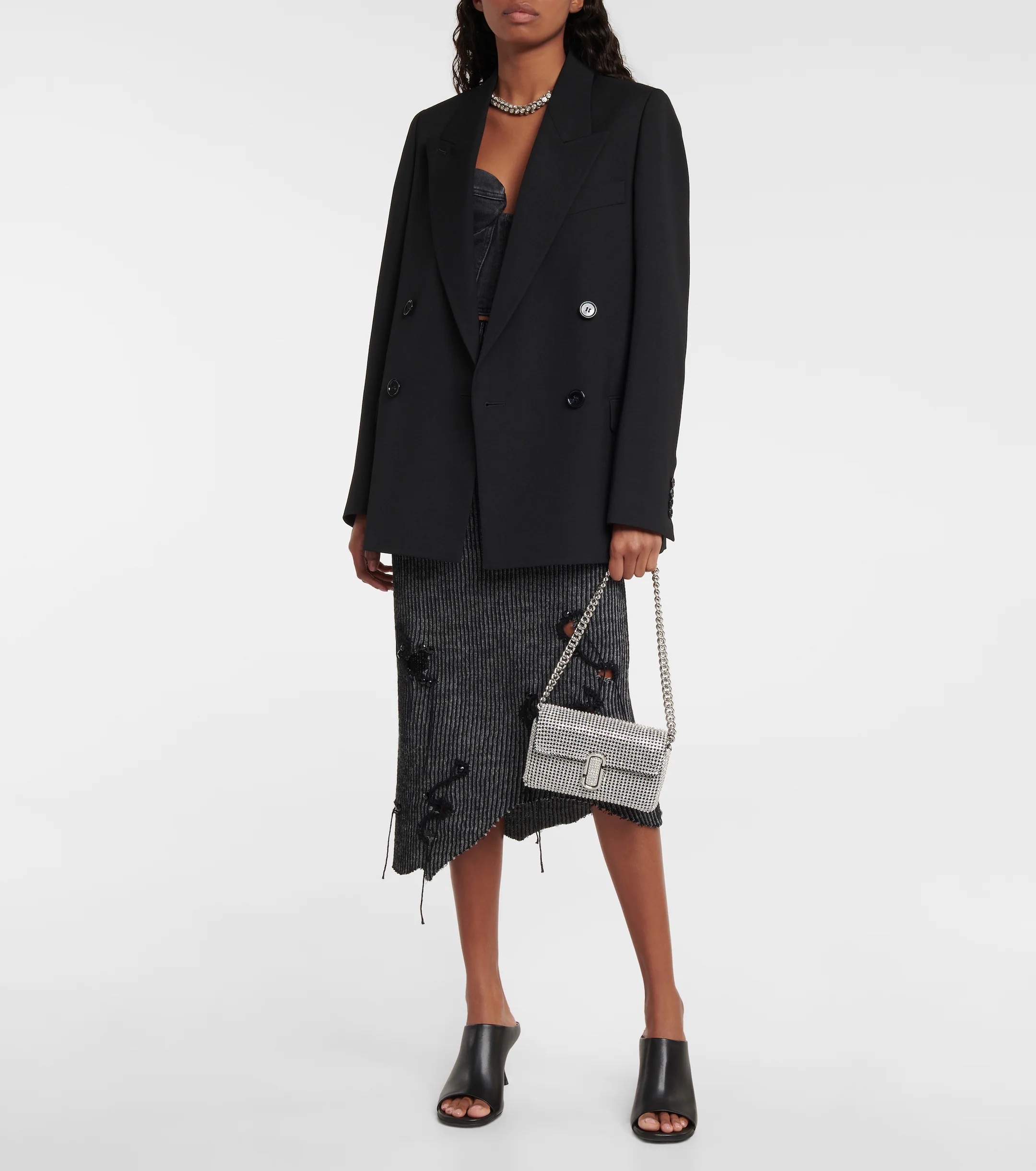 MARC JACOBS The J Marc Mini embellished shoulder bag