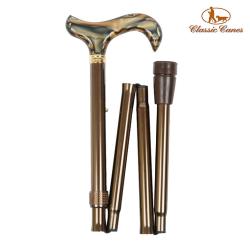 英國Classic Canes 可摺疊收納+調整高低手杖-4619B (粗款)