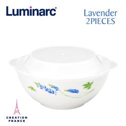 ◎耐熱玻璃製成，輕巧堅固|◎耐高溫300℃，耐瞬溫130℃|◎適用於微波爐、洗碗機、電鍋品牌:Luminarc樂美雅種類:碗主材質:玻璃,塑膠顏色:白色系,藍色系風格:花草尺寸(cm):7吋拉麵碗x1