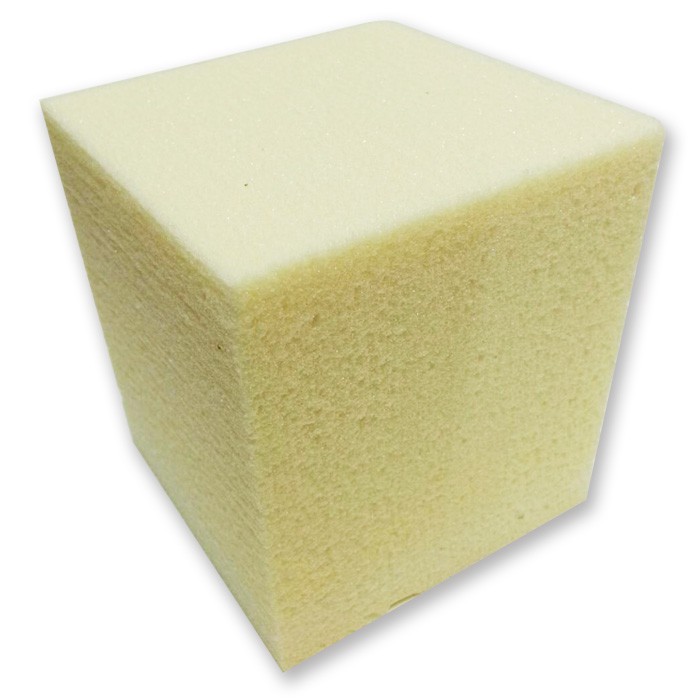 硬質發泡PU塊 -尺寸：長*寬*高 40*40*40公分*1塊 -顏色：黃色 -密度：60 -用途：可用於保溫隔熱板、高低密度仿木製品、汽車防護吸撞材、模具模型雕刻用塊材等。成品可直接上噴漆或補土。從