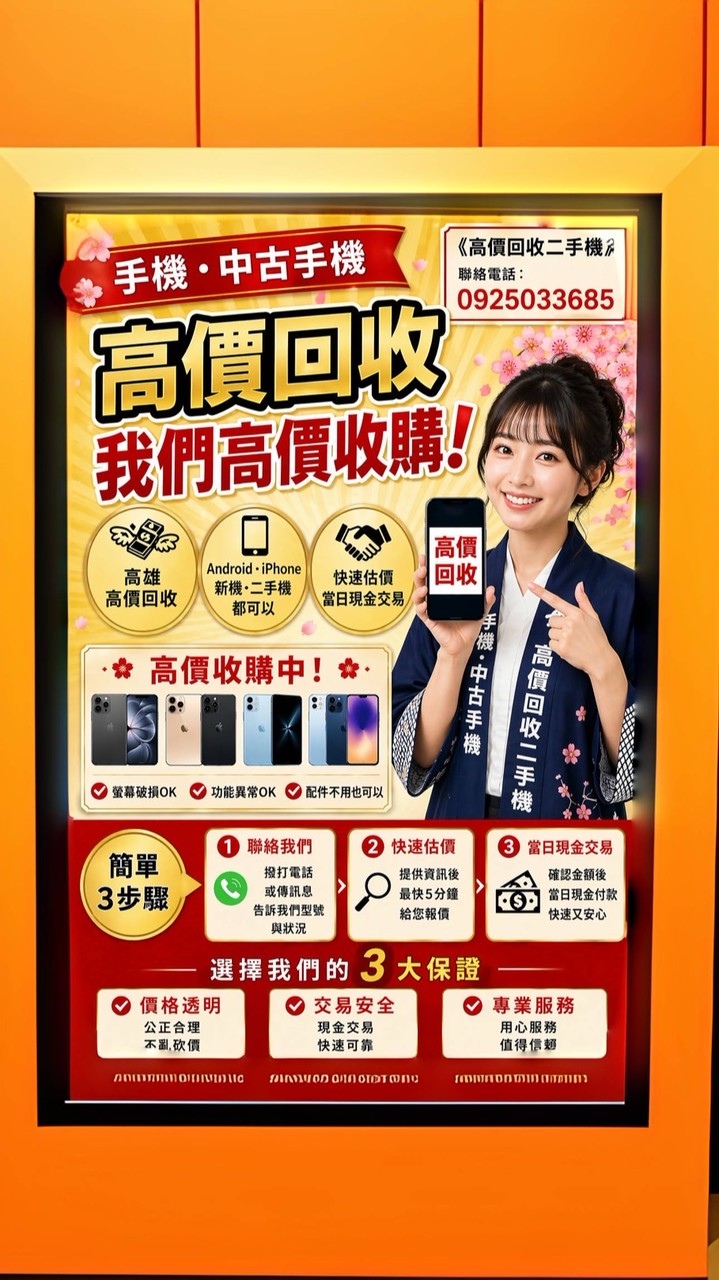 北高雄*高價回收二手機