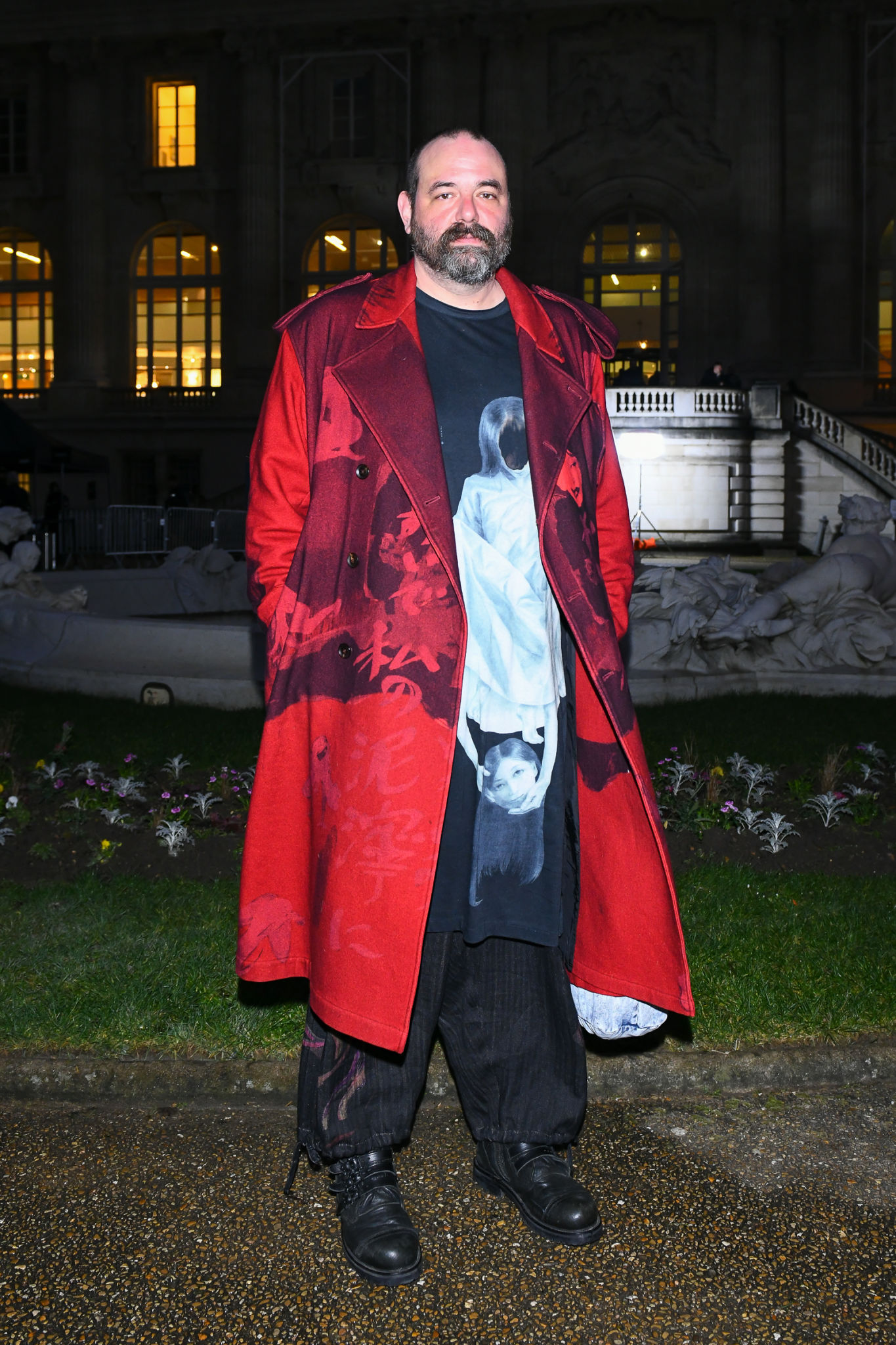 yohji yamamoto pour homme 18aw 赤フラノコート yohji yamamoto 赤