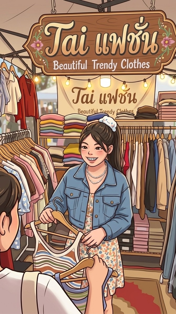 Tai แฟชั่น👚อัพเดทเสื้อผ้า-แจ้งเลข
