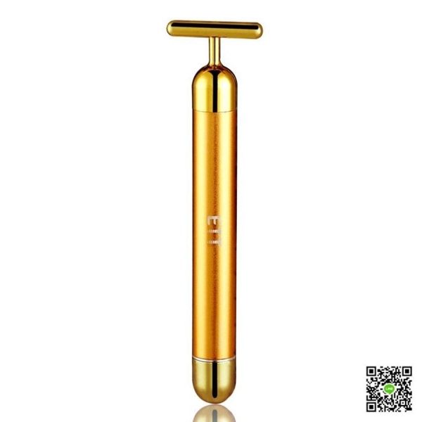 按摩儀 ETT24k色黃金電動按摩棒女按摩神器提拉緊致按摩儀淋巴臉部按摩器 霓裳細軟