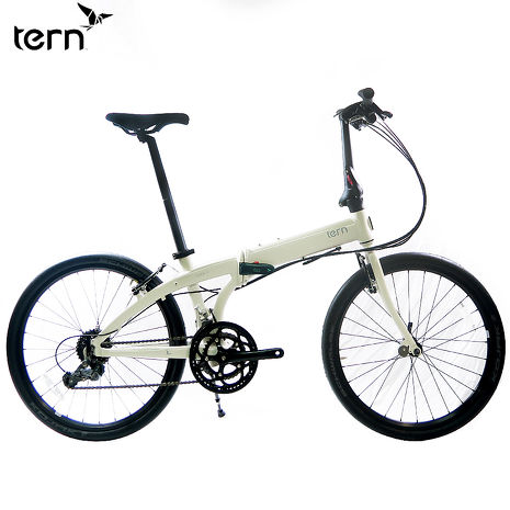 Tern Node D16 鋁合金24吋16速折疊單車-白底灰標