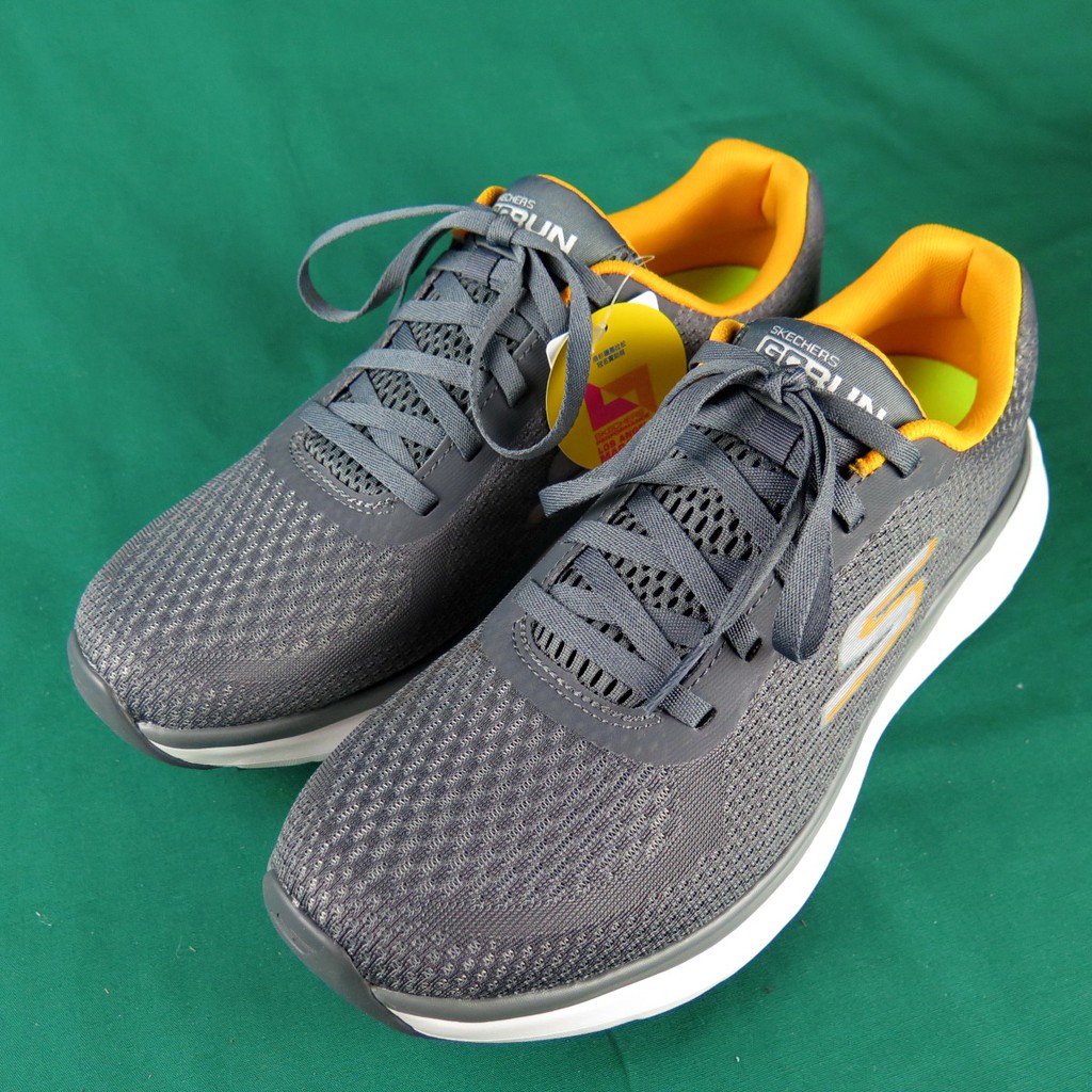 Skechers GO RUN PURE 慢跑鞋 55216CCOR 男款 灰x橘【iSport愛運動】