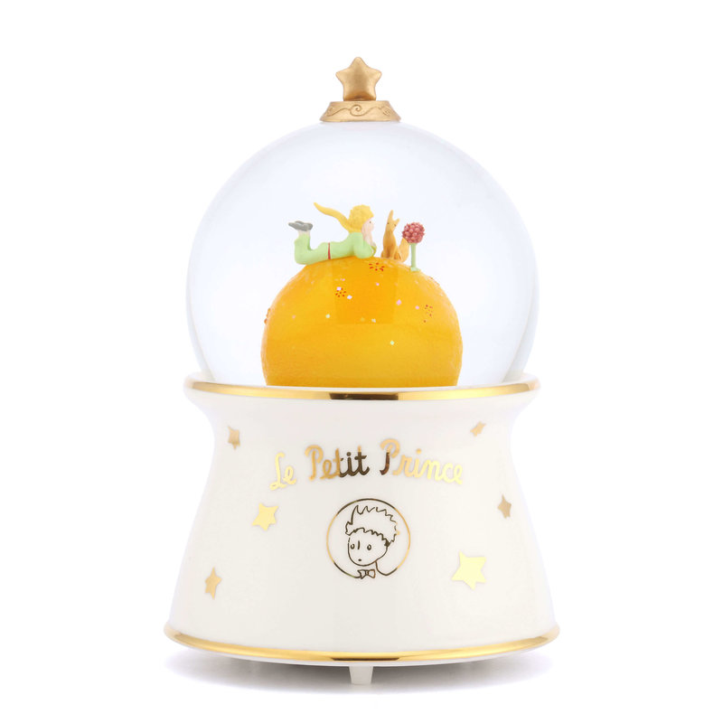 【讚爾JARLL】小王子-B612星球 水晶球音樂盒 (夜光)