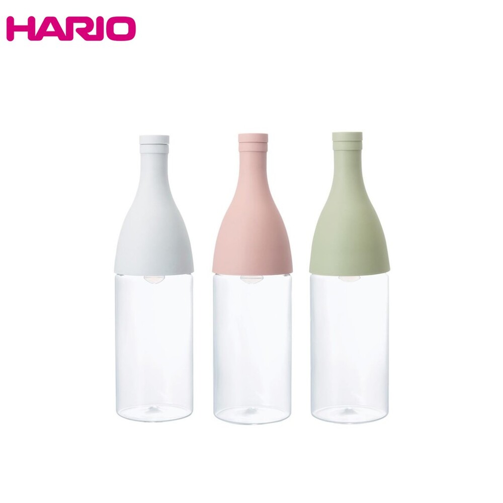 hario香檳造型耐熱玻璃冷泡瓶(三色任選) 公司貨 800ml
