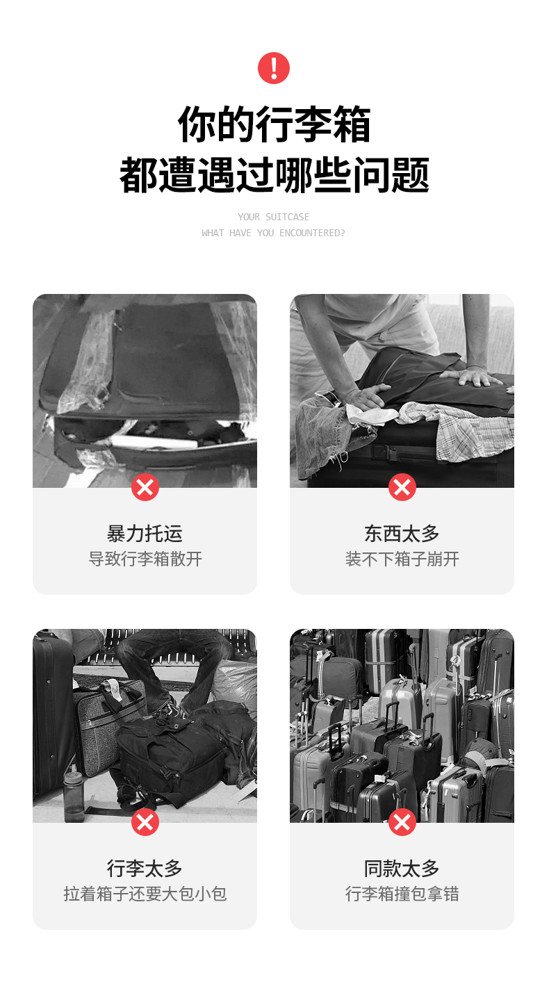 行李箱打包帶密碼鎖綁帶行李箱十字打包帶旅行箱海關鎖tsa箱包帶 免運