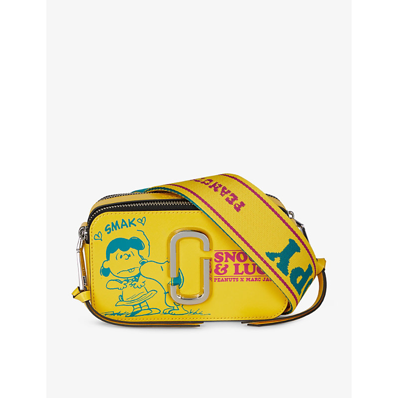 Marc Jacobs x Peanuts Snapshot Snoopy and Lucy print leather cross-body bag