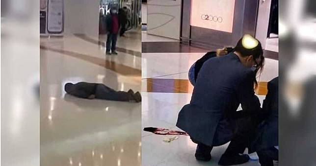 男子商場突倒地「抽搐吐血」！路人冷血圍觀：快拿口罩出來