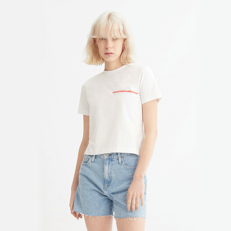 WINTER WHITES 圖案標誌 T 恤