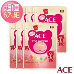 【ACE】比利時進口 水果Q軟糖 量販包6入組(240g/袋)