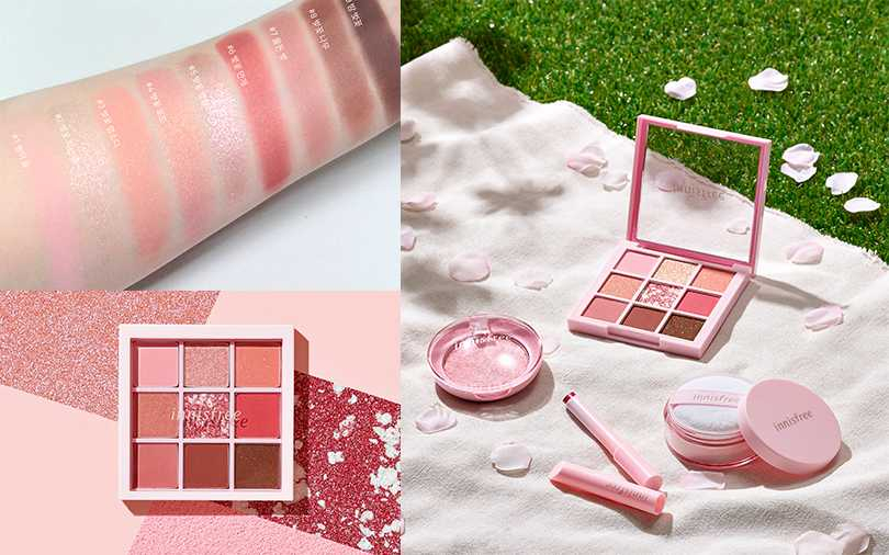 innisfree濟州嚴選櫻花限定眼彩盤9色/NT880（2020.03台灣、韓國同步上市）【圖／innisfree提供】