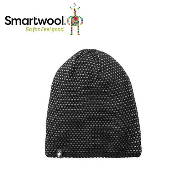 【美國 SmartWool 鑽紋毛呢帽 《黑》】SW010432/保暖針織帽/毛線帽/羊毛帽