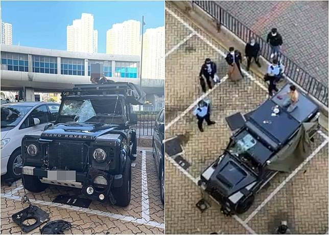 半裸女子站越野車頂毀車撒野擾攘逾1小時被制服 On Cc 東網 Line Today