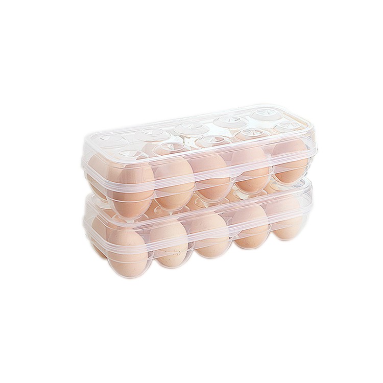 10格可堆疊雞蛋收納盒 廚房收納 雞蛋盒 雞蛋 保鮮盒 J7408-001【守護者保險箱/aiken】