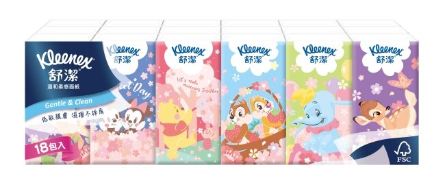 舒潔迪士尼紙手帕10抽*18包